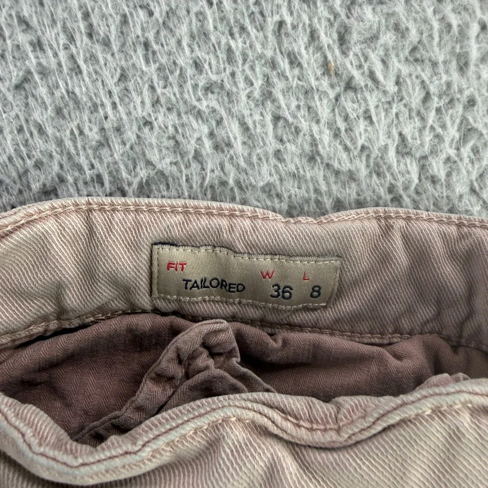 Faherty Coastline Chino Shorts Mens 36 Mauve Tailored Fit Stretch Organic Cotton